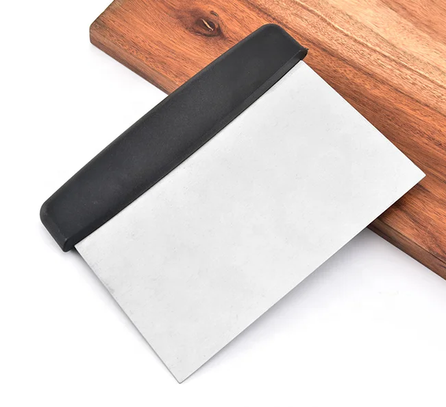 Stainless Steel Professional Cake Bench Scraper Cutter Vegetable Soap Dough Noodle Blade Cutter Noodles Knife Machine