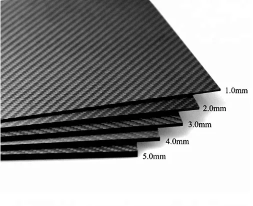 Custom CNC Cutting 240 Gram 3K Carbon Fiber Fabric Carbon Fiber Sheet
