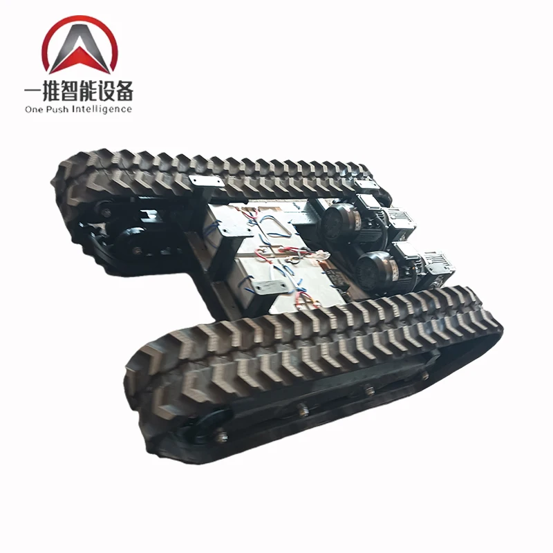 rubber steel tracked chassis tracked chassis rubber tracked remote control tank chassis metal tracked tank belt controller