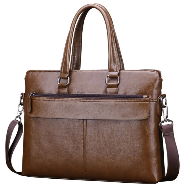 PU leather briefcase portfolio for men