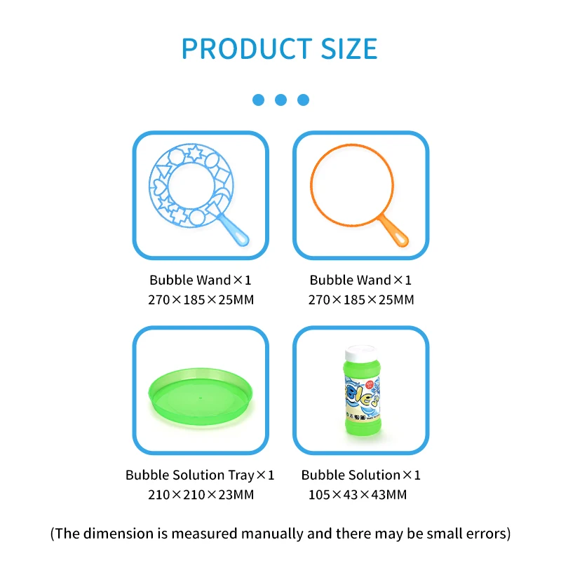 summer outdoor toy party favors blowing big bubble wands for kids