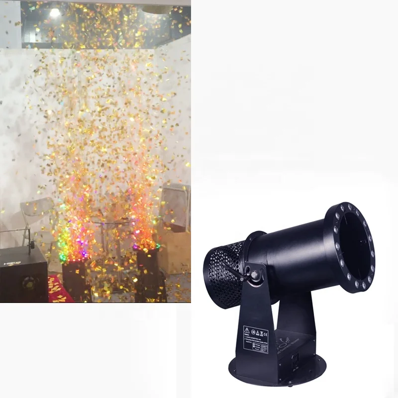DMX512 электрическая светодиодная машина для конфетти воздуходувка пушка Машина dmx пожарная свадьба