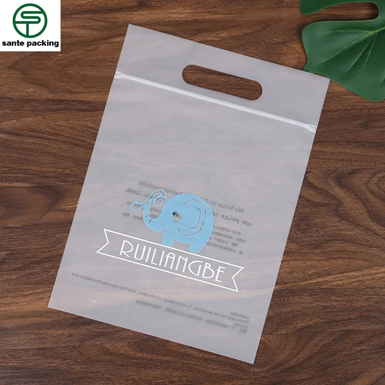 wholesale reusable dog clothes top zip lock packaging bags shopping bags with zipper