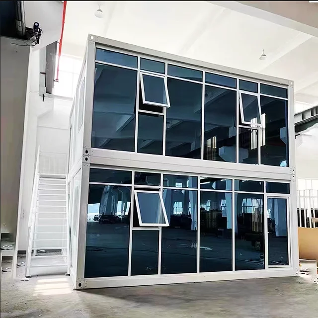 2 Storey Container Hotel Family-run 6  Rooms with Bath Five-star Hotel Container Apartment