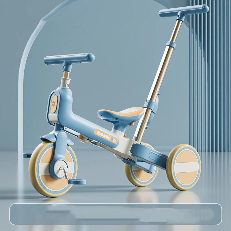 2024 Balanced Toddler Tricycle Cheap Plastic Three-Wheel Push Kids Bike for Children Aged 2 Years