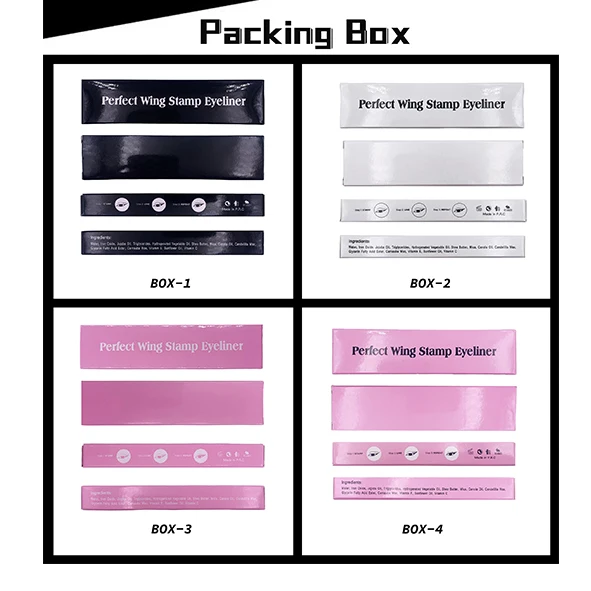 Cat Eye Waterproof Liquid Eyeliner Set 3.5g Pen Form Colorful Makeup Tools-Black Brown Purple Blue Lasting Features Eye Beauty