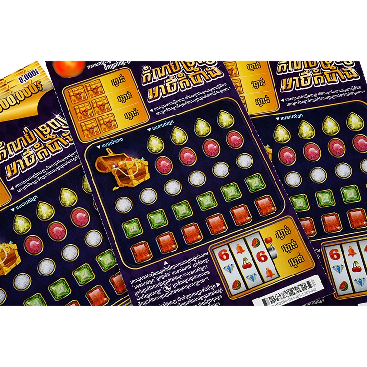 Factory price custom lottery ticket top quality business scratch card printing manufacturer Lottery Scratch Card