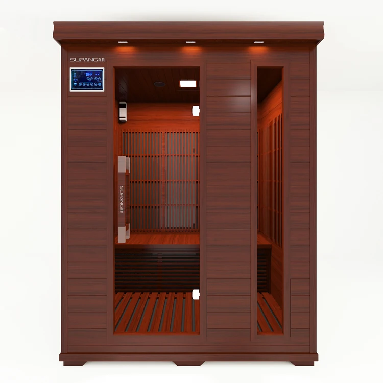 С горячей продажей шаровые Современные удобные тапочки для дома, канадский импортируется из красного канадского кедра сауна комната 3 Человек Инфракрасная Сауна номера