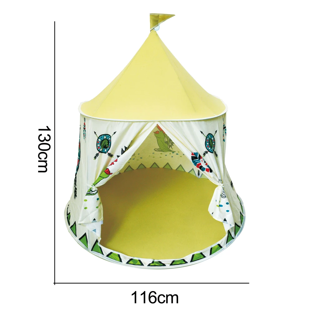 JinYing High Quality Bag Package Outdoor House Yellow Kids Play Garden Indoor Tents for Children