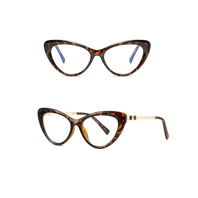 
Trendy optical frames TR90 eye glasses cat eye anti blue light glasses 