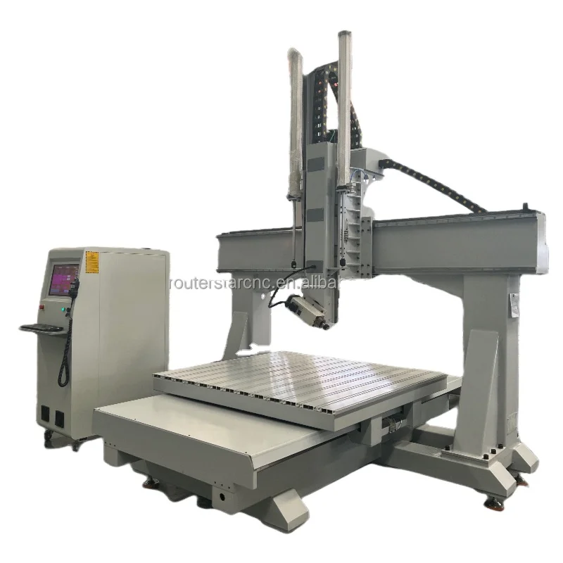 Multifunctional 4 Axis Engraver 180 Degree Rotate 1325 Atc Router Cnc Wood Chair 3d Model Making Machine