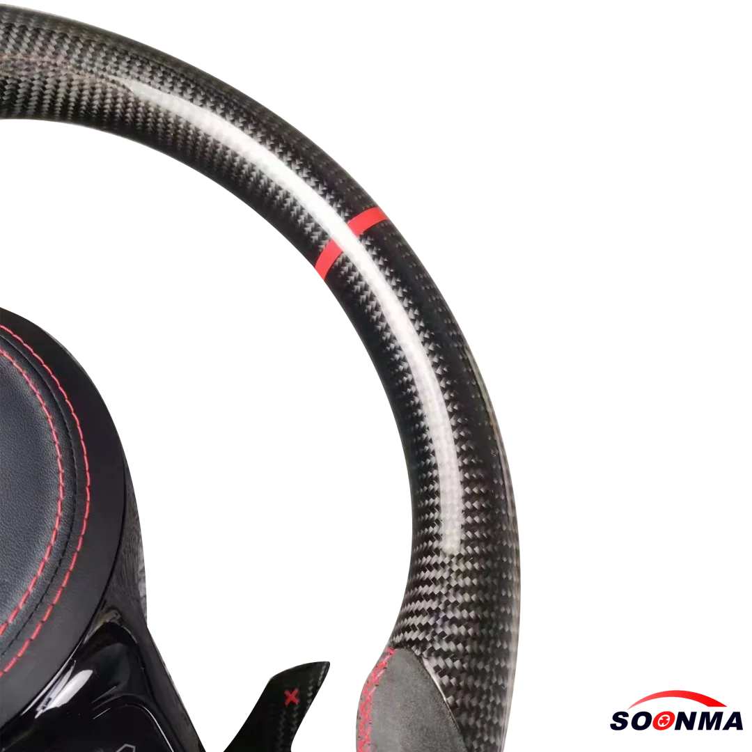 Custom Forged Carbon Fiber Steering Wheel For W205 C260 C300 Amg Led Steering Wheel