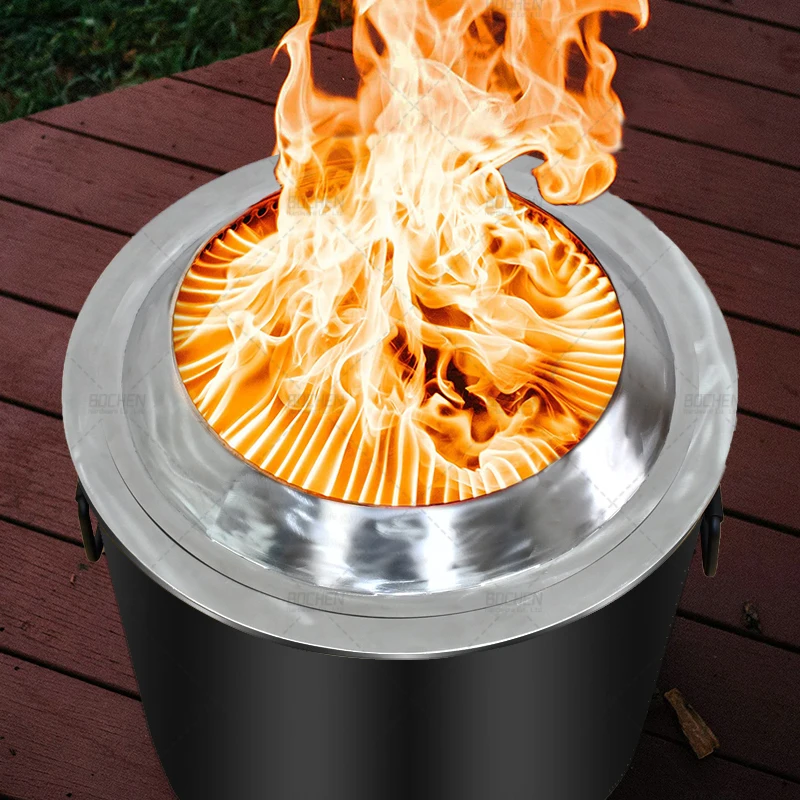 2022 Factory Wholesale Portable Wood Burning Smokeless Fire PIT For Outdoor Camping Gathering