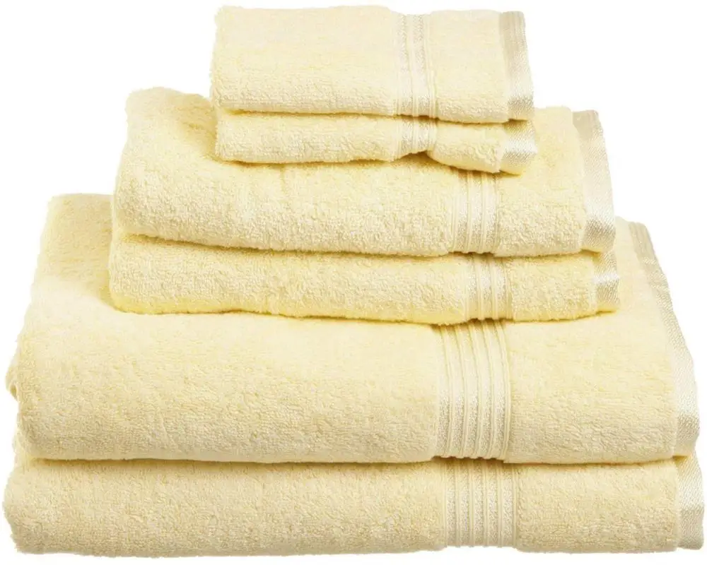 High level standards custom face hand bath 6pcs hotel towel sets