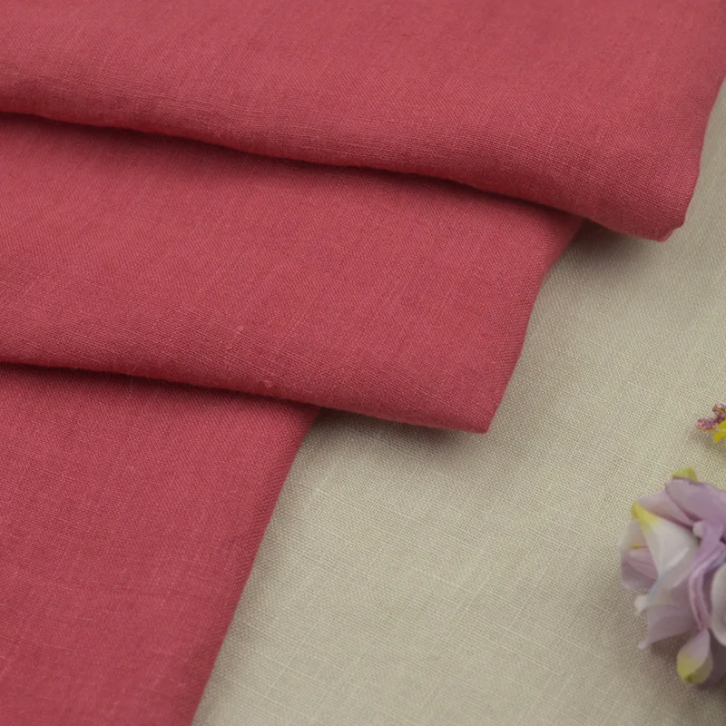 Wholesale 100% Linen Fabric For Garment Shirts Dress Pure Linen Fabric