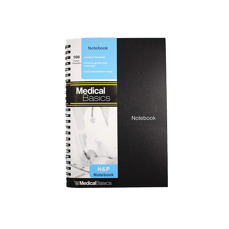 100 Medical templates Notebook Medical History and Physical Notebook  with Perforations
