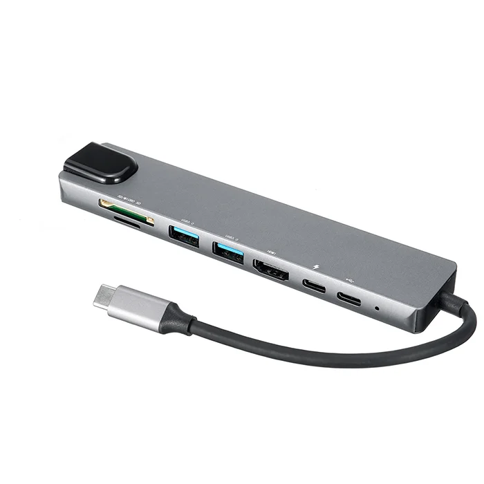 Wholesale  Type Multi Adapt mac book 8 In 1 Usb-C Multiport Hub