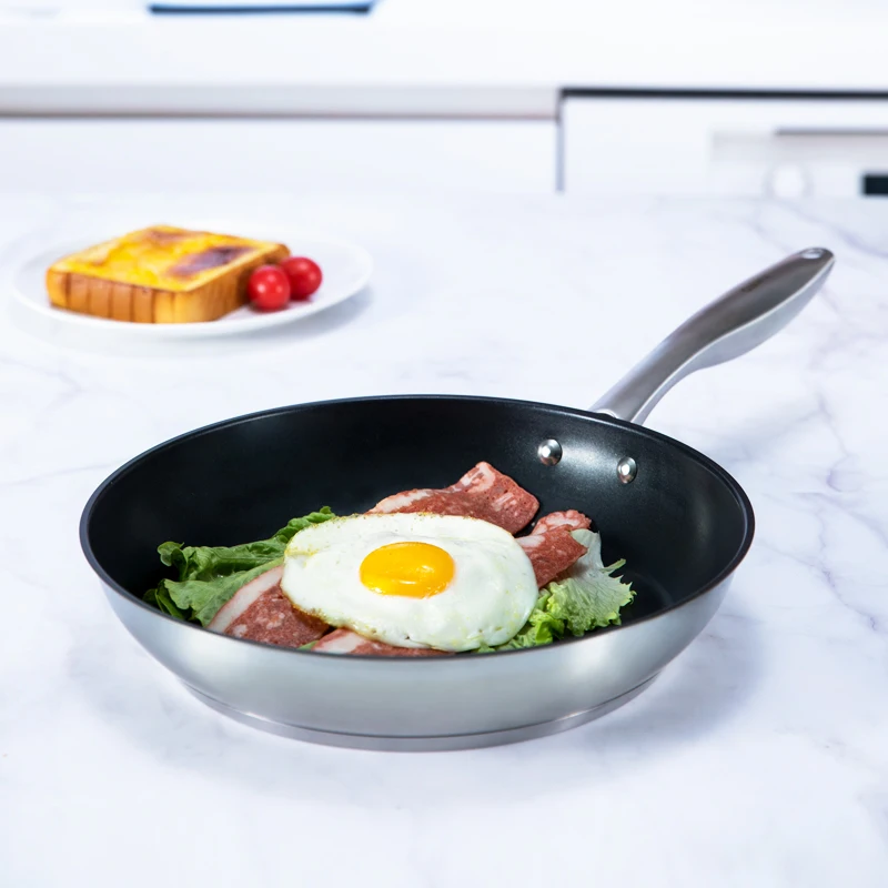 
Best price hot selling Galanz Friendly Fry fried 20cm stainless steel non-stick big breakfast frying pan With CE 