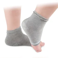 Лидер продаж на Amazon, Увлажняющие гелевые носки розового цвета для пятки с трещинами