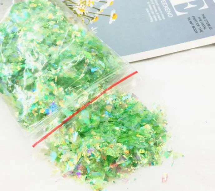 DIY Glitter Nail Paper Slime  Glitter Suger Paper Decorate Slime Making Kit Slime Accessories
