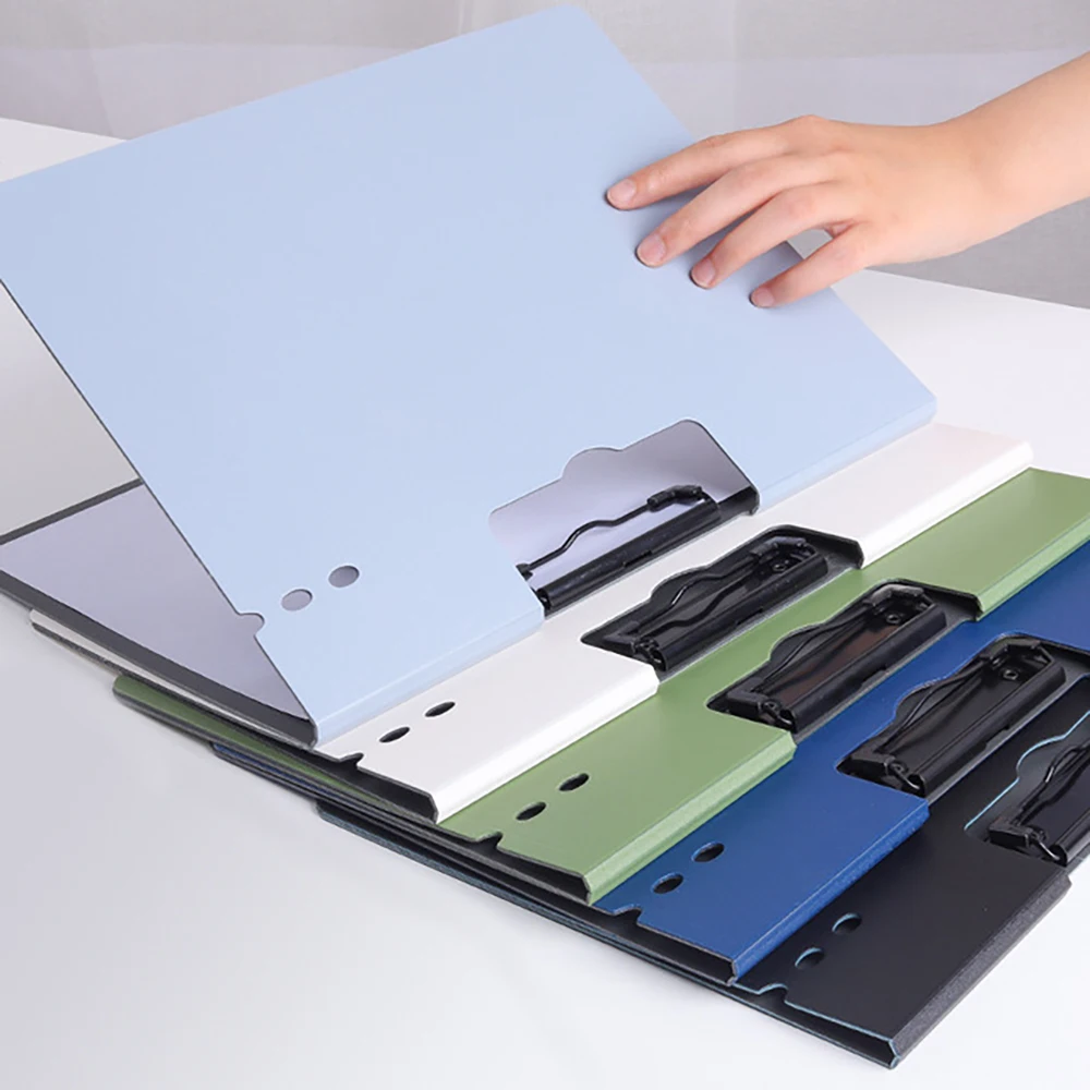 Wholesale A5 A4 Color Plastic Clip Folio Board Office Letter Pad Clipboard File Folder