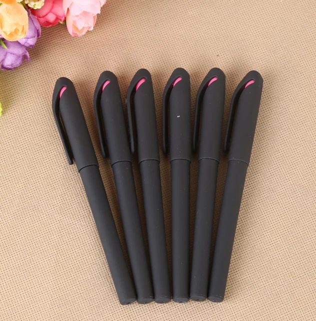 Neutral Pen Custom Stamping Advertising Pen Custom Logo Gift Black Water Business Metal Ballpoint Pen