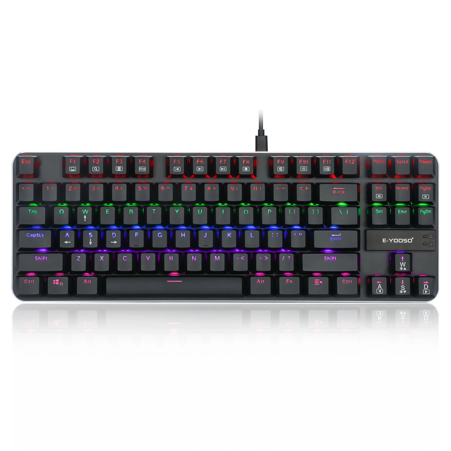  Redragon Factory Element K630 USB 87 клавиш RGB LED эргономичная клавиатура для ноутбука Игровая