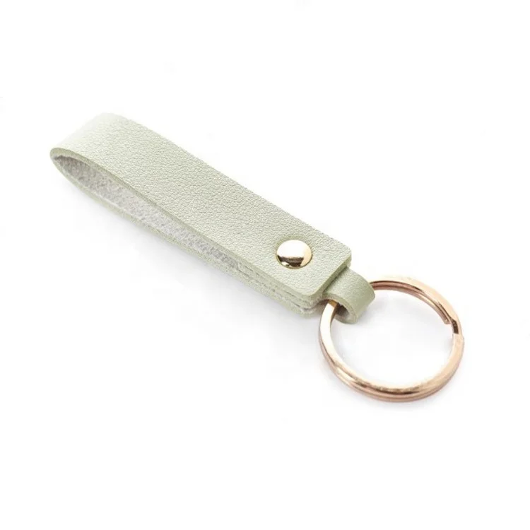 Promotional Car Accessories Custom Light Luxury Sublimation Car Laser Logo Designer Blank Leather Keyring Keychain for Cars Key