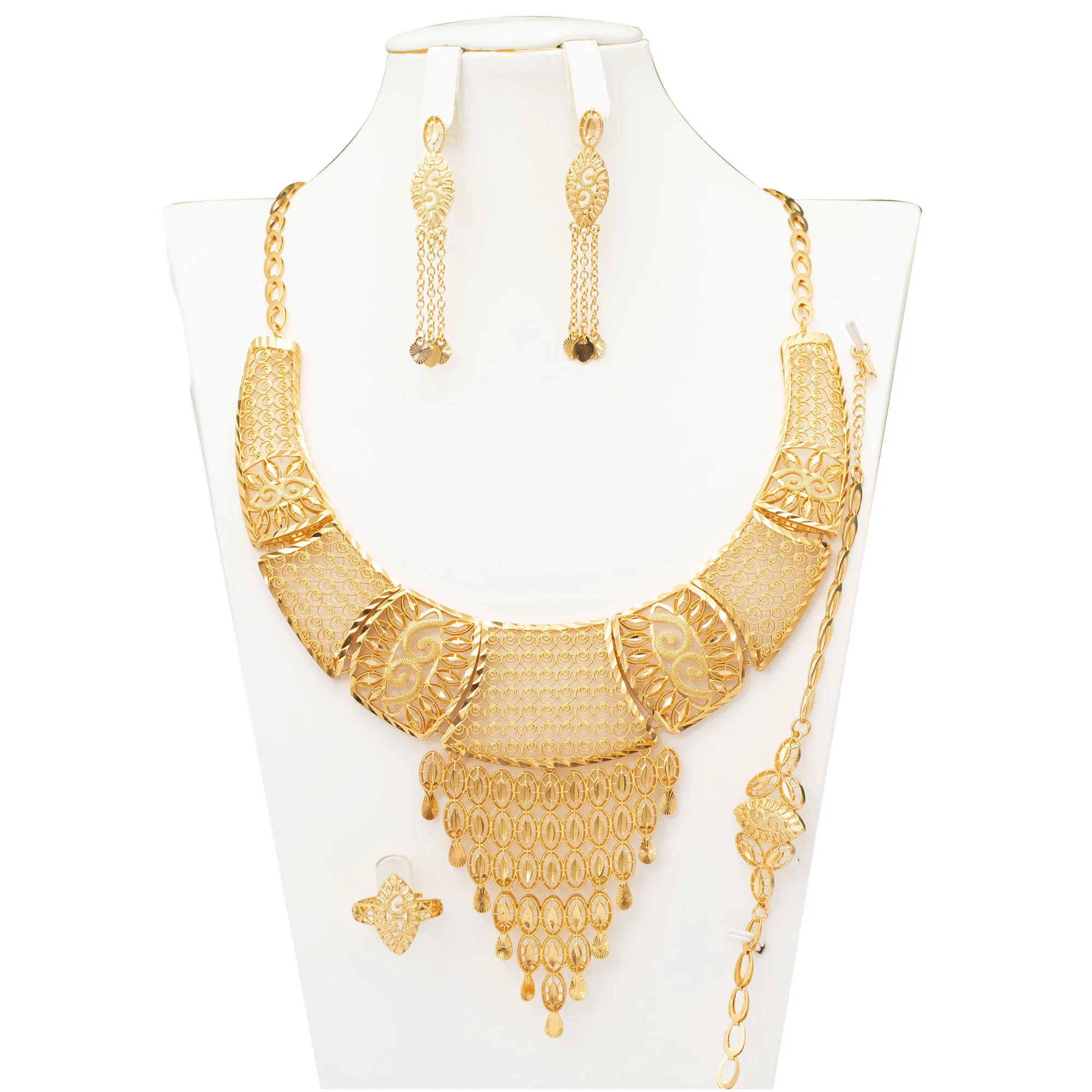 dubai jewelry sets jewellery accessories dubai gold jewelry sets jewellery Bridal Necklace Jewelry Set