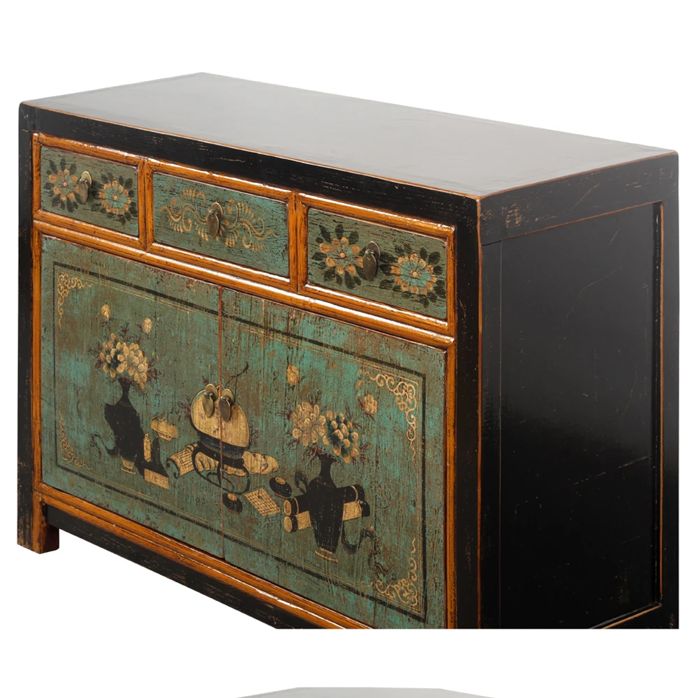 
East Art storage cabinet antique furniture bar cabinet Living room cabinet East Art furniture chinese colorful sideboard 