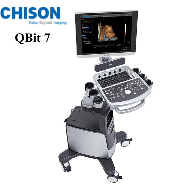 Заводская цена, тележка TDl CW Chison Qbit 7 4D, цветная допплеровская тележка ultrsound для использования в больницах