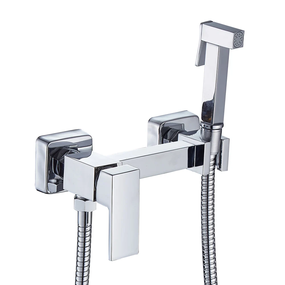 Bathroom Toilet Shower Bidet Sprayer Bidet Faucet Spray Hot And Cold Set
