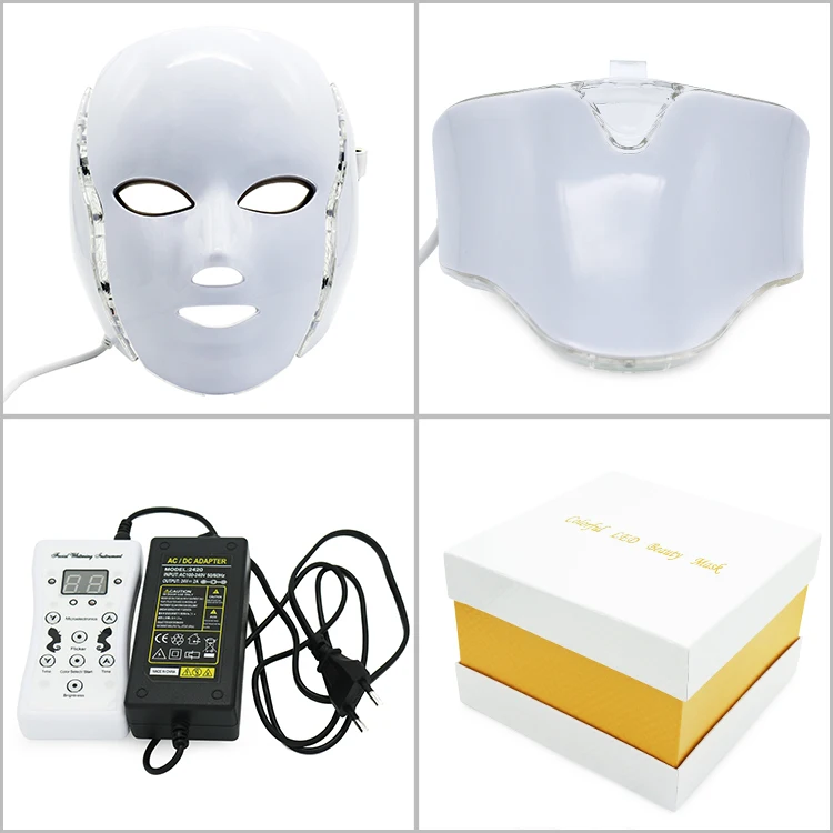 LED Facial Masks OEM PDT Photon Skin Beauty Therapy 7 Colors Light Facial Led Mask For Skin Care