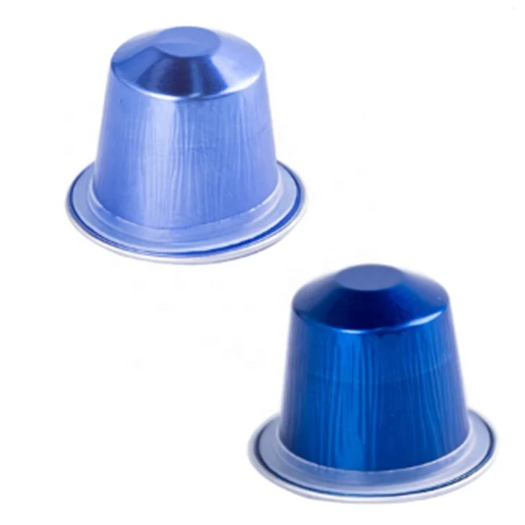 Aluminum Nespresso Compatible empty coffee capsule with sealing