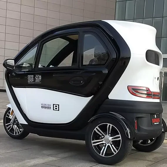 Color Can Be Customized Fully Enclosed Electric Tricycle With Trunk New National Standard Electric Vehicle With Luggage Rack