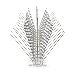Plastic Base defender Stainless Steel Bird Pigeon Spike Trap Metal bird scare spike bird control