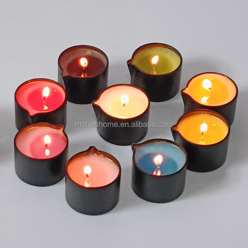Soy Wax Warm Massage Oil Candle SPA Body Oil Scented Candle