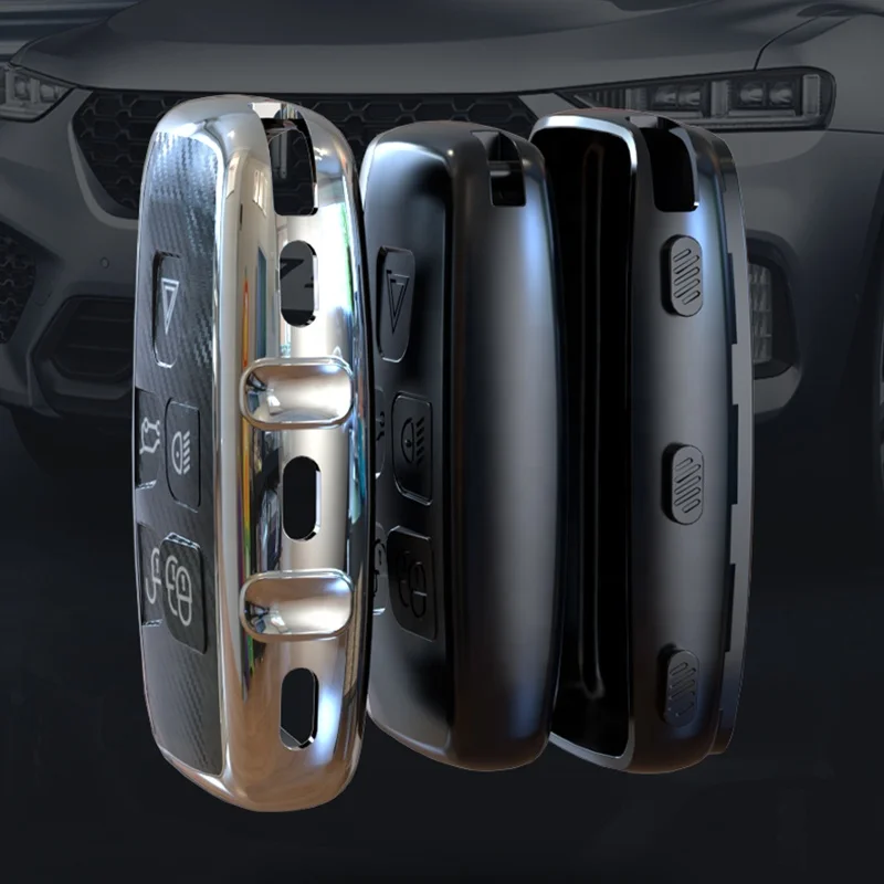 Best selling soft TPU Carbon filament car key case For Land Rover Discovery Range Rover Sport Velar Evoque Freelander 2 Jaguar