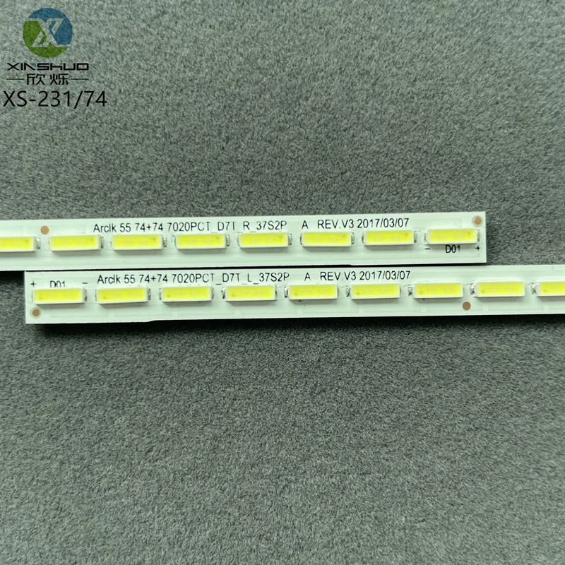 55 inch 7020PCT_D7T_R/L_37S2P LED Edge Light for Arcelik 5B A55L 9762  74 Lamp 3V Backlight Strips Repair Parts