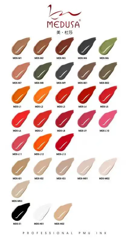 OEM Available Microblading Pigment OEM PMU Supplies PMU Lip Eyebrow Tattoo Ink Organic Permanent Makeup Pigment