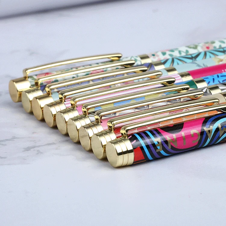 TTX Wholesale Spot Supply Ballpoint Pen Multicolor Custom Logo Creative Signature Metal Pen