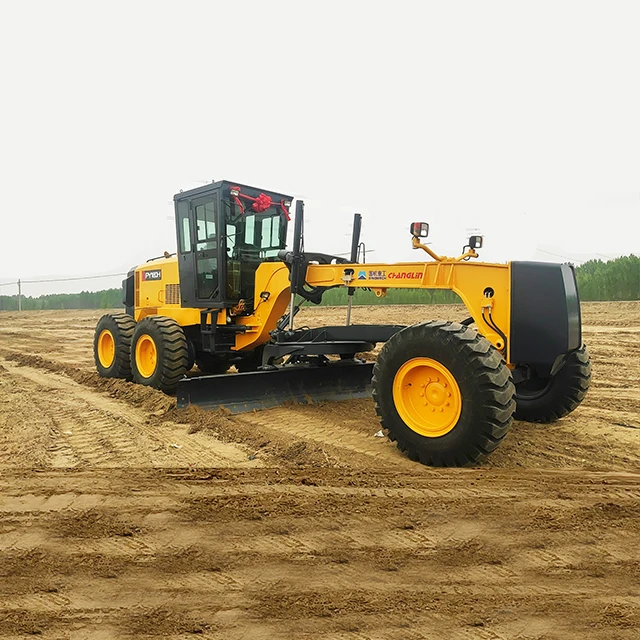 Export Proven Land Leveling SINOMACH Brand Motor Grader with top engine