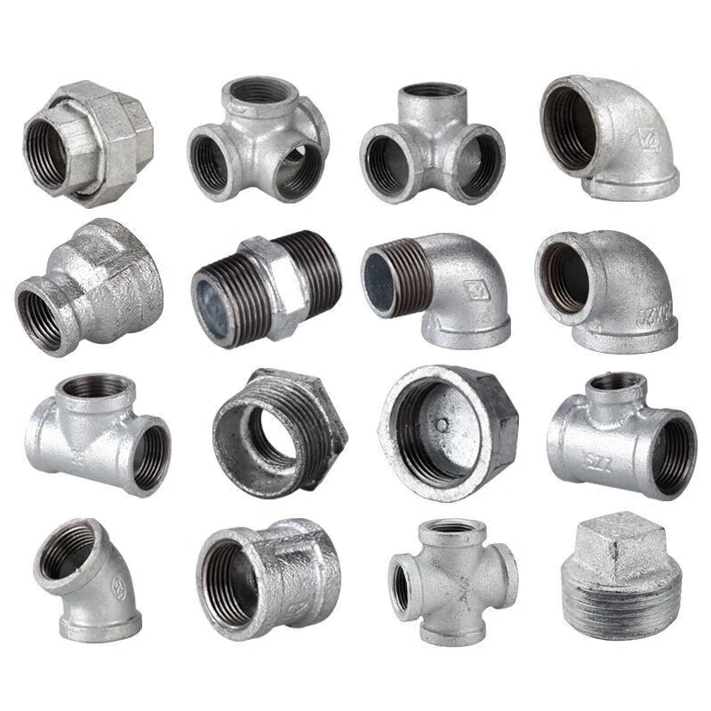 Wholesale GI Pipe Fittings Hot Dip Galvanized Cross For Oil Gas Water Industrial