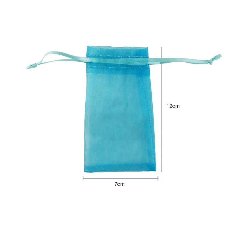 OEM Small Organza Jewelry Packaging Shopping Wholesale Nylon Mesh Drawstring Bags