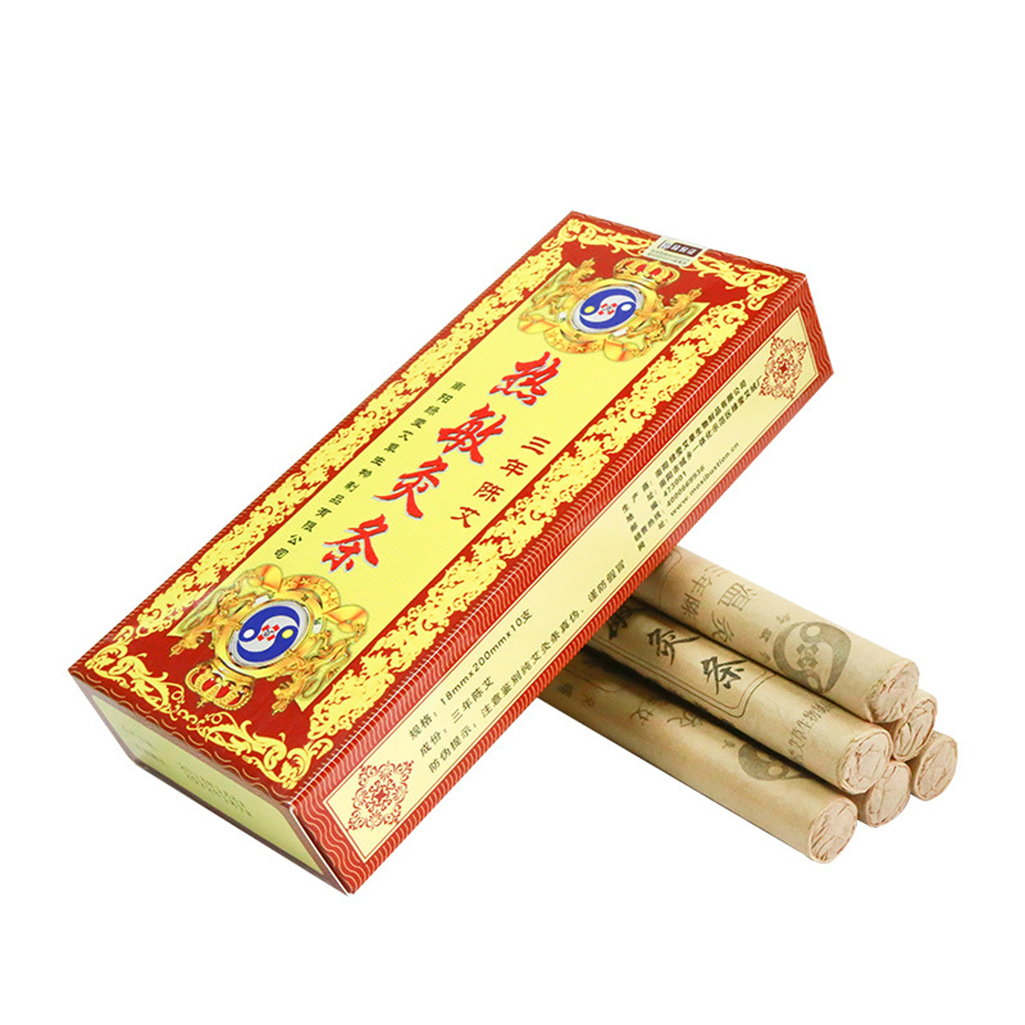 Wholesale High Quality Warm Moxibustion Pure Moxa Sticks Handmade Moxa Rolls