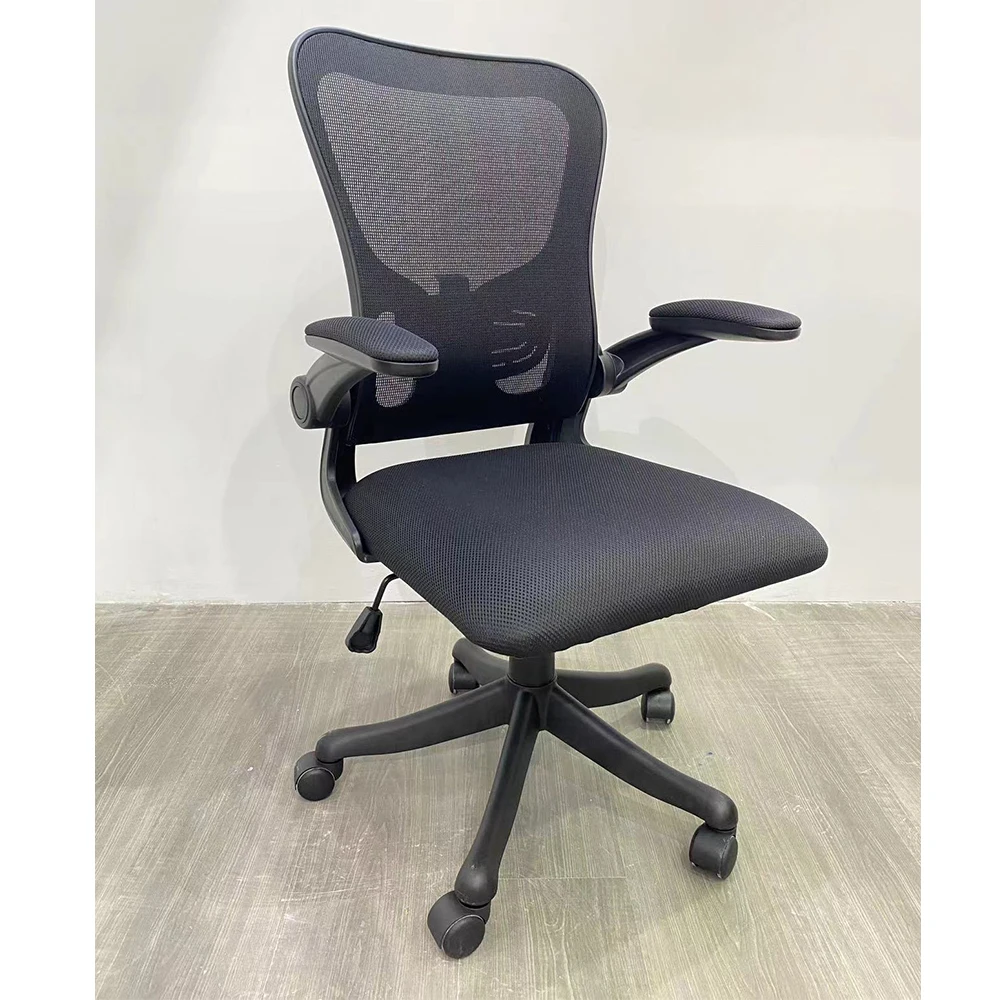 VANBOW Computer Gaming-Ergonomic Mid Back Lumbar Support Black Racing Seat Adjustable Swivel Rolling Home Desk Mesh Chair
