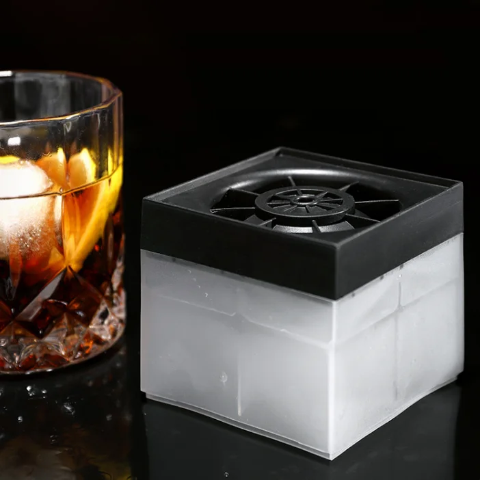 3D Large Sphere Round Clear Transparent Ice Moulds Palet Hockey Puck Maker Plastic Whisky Ice Ball Cube Tray Molds