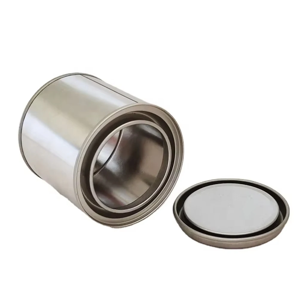 200ML 400ML 500ML Tinplate Metal Tin Cans With Lid For Empty Paint Cans