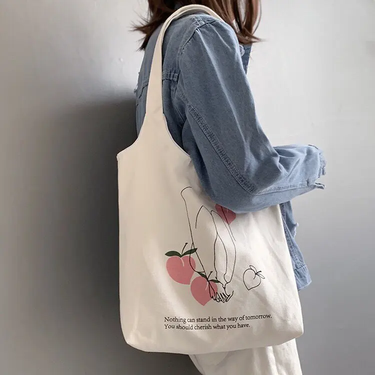 
Customized logo recyclable printing Logo Custom Large Reusable Organic Eco Friendly Cotton Canvas Tote Shopping Bag 
