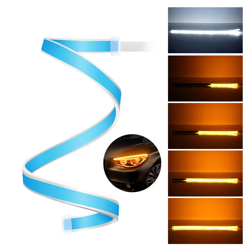 Carolyn Daytime Running Light 60CM Led Strip light Daylight Led Headlight Driving Strips For Cars